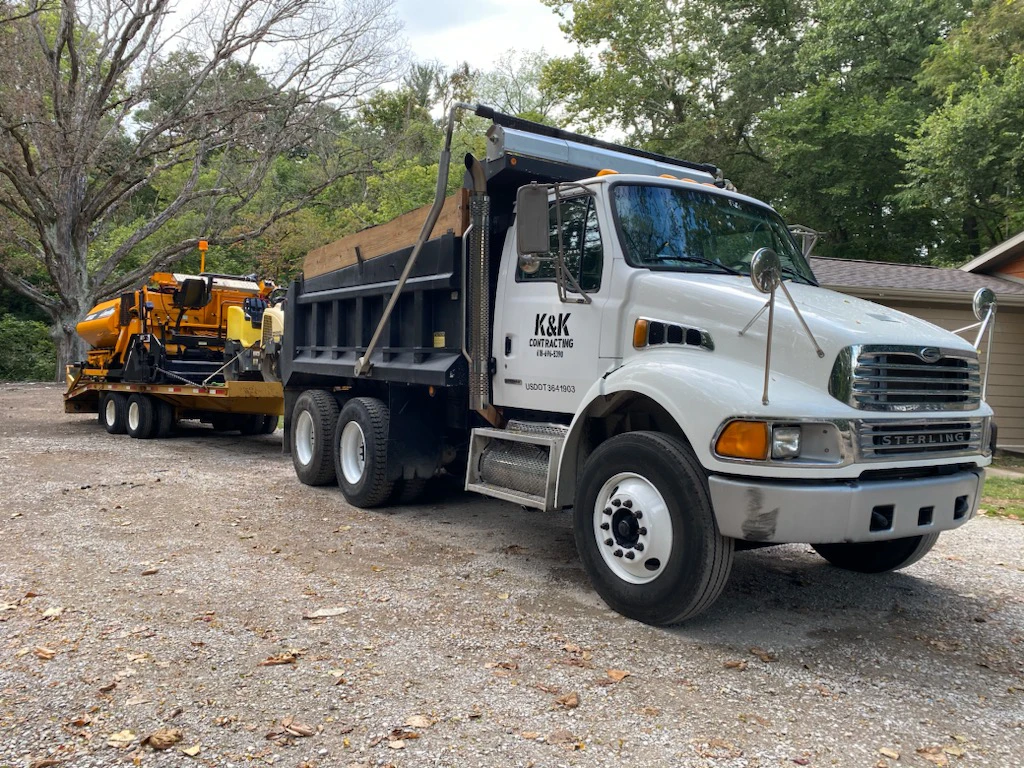K&K Contracting company vehicle towing equipment - St. Louis, MO